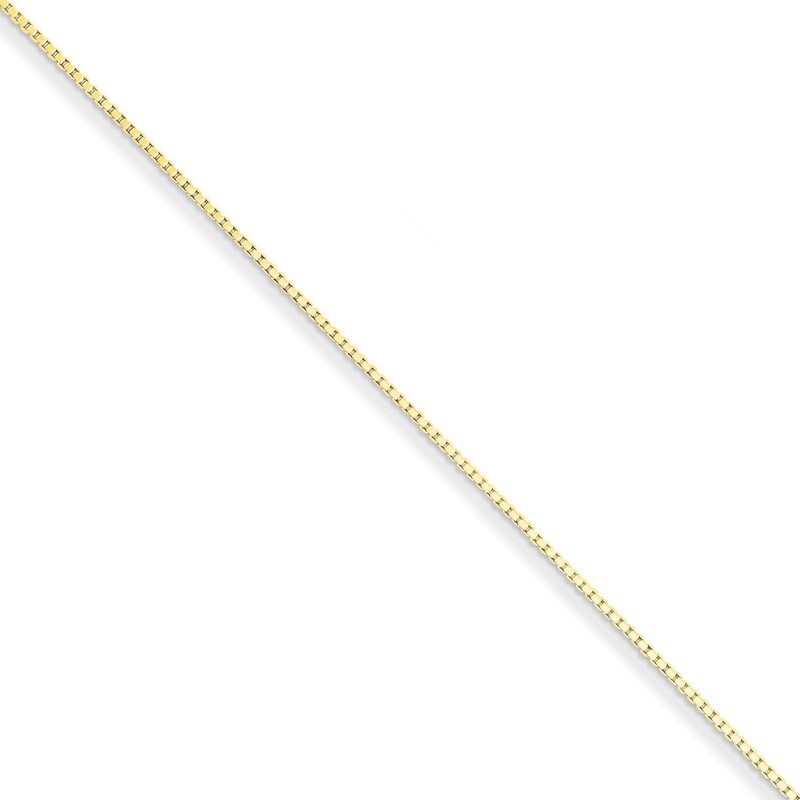 .90mm Box Chain 16 Inch Flash Gold-plated Sterling Silver QBX019G-16