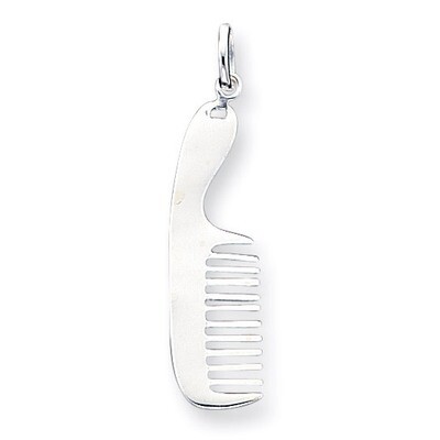 Comb Charm Sterling Silver QC3776