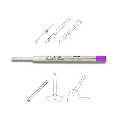 Acme Ballpoint P900 Refill Purple Haze PREFP900PU, MPN: PREFP900PU