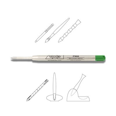 Acme Ballpoint P900 Refill Fern Green PREFP900GR, MPN: PREFP900GR
