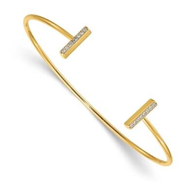 Diamond Bar Bangle 14k Gold XB313AA, MPN: XB313AA,