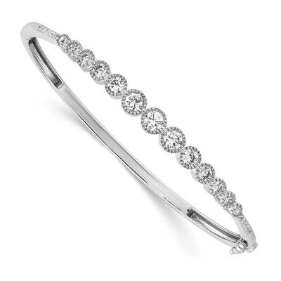 Si1/Si2, G H I, Bangle Bracelet 14k White Gold Lab Grown Diamond BM7938-150-WLG, MPN: BM7938-150-WL…