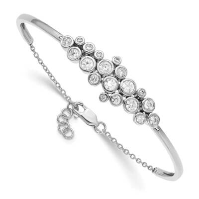 Si1/Si2, G H I, Bangle Bracelet 14k White Gold Lab Grown Diamond BM7936-150-WLG, MPN: BM7936-150-WL…