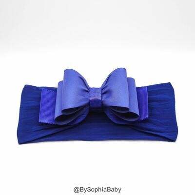 Baby Headband Royal Blue Big Bow Headband Blue Baby Headband Newborn Headband Big Bow Headband Bow …
