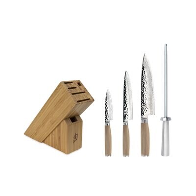 Shun Premier Blonde 5 Piece Starter Knives Set TDMS0540W, MPN: TDMS0540W, 87171060408