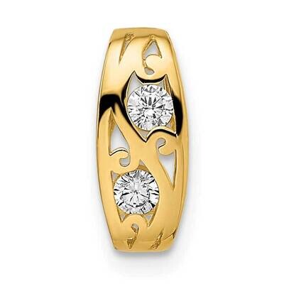 Chain Slide 14k Gold CZ Diamond YC1491, MPN: YC1491,