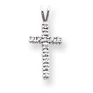 AAA Diamond Cross Pendant 14k White Gold XP99WAAA, MPN: XP99WAAA, 883957212432