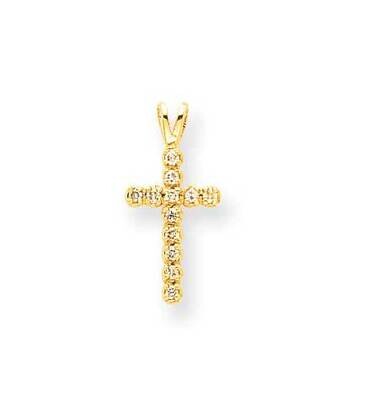 VS Diamond Cross Pendant 14k Gold XP99VS, MPN: XP99VS, 883957231457