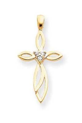AAA Diamond Cross Pendant 14k Gold XP979AAA, MPN: XP979AAA, 883957232492