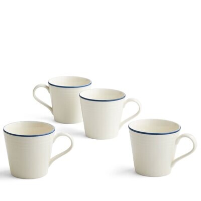 Royal Doulton Maze Denim Line Mug 400Ml 13.5 oz Set Of 4 1065477, MPN: 1065477, 701587472197