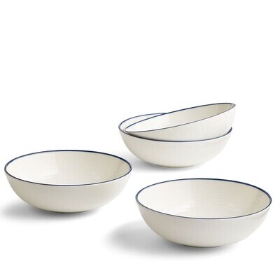 Royal Doulton Maze Denim Line Cereal Bowl 18Cm 7 Set Of 4 1065479, MPN: 1065479, 701587472173