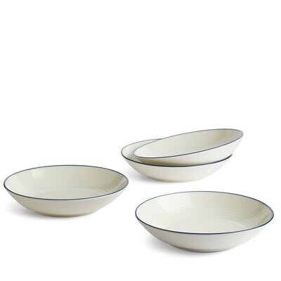 Royal Doulton Maze Denim Line Pasta Bowl 24Cm 9.5 Set Of 4 1065478, MPN: 1065478, 701587472180