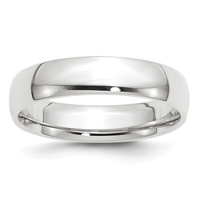5mm Lightweight Comfort Fit Band 14k White Gold Engravable WCFL050-10, MPN: WCFL050-10, 886774503639