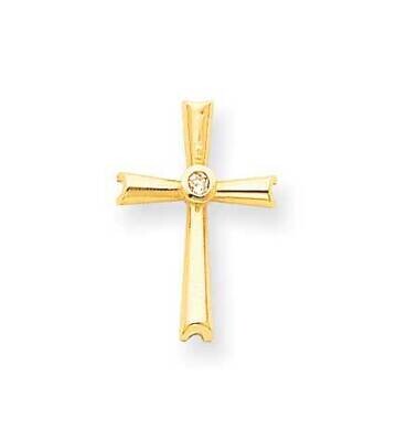 A Diamond Cross Pendant 14k Gold XP81A, MPN: XP81A, 883957231037