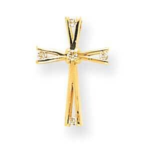 A Diamond Cross Pendant 14k Gold XP88A, MPN: XP88A, 883957231006