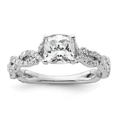 Si1/Si2, G H I, Semi-Mount Engagement Ring 14k White Gold Lab Grown Diamond RM9104E-100-7WLG, MPN: …