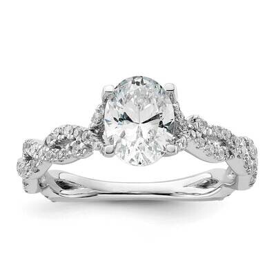 Si1/Si2, G H I, Semi-Mount Engagement Ring 14k White Gold Lab Grown Diamond RM9103E-100-7WLG, MPN: …