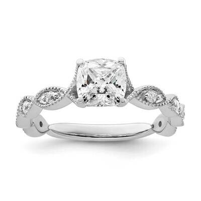Si1/Si2, G H I, Semi-Mount Engagement Ring 14k White Gold Lab Grown Diamond RM9098E-100-7WLG, MPN: …