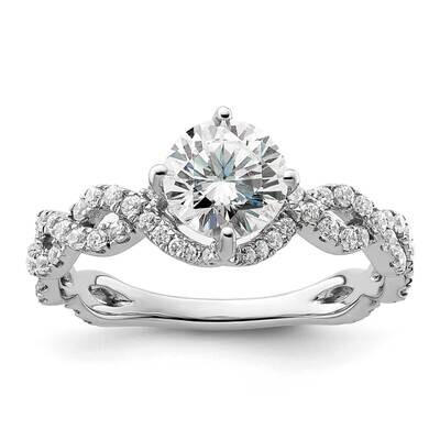 Si1/Si2, G H I, Semi-Mount Engagement Ring 14k White Gold Lab Grown Diamond RM9099E-100-7WLG, MPN: …