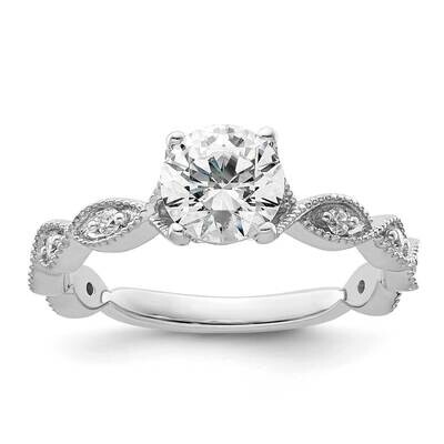 Si1/Si2, G H I, Semi-Mount Engagement Ring 14k White Gold Lab Grown Diamond RM9096E-100-7WLG, MPN: …
