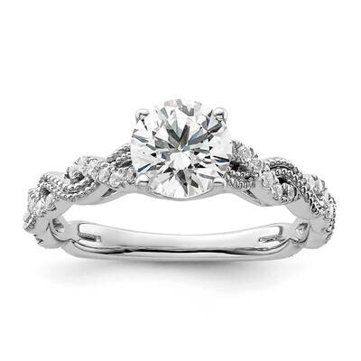 Si1/Si2, G H I, Semi-Mount Engagement Ring 14k White Gold Lab Grown Diamond RM9093E-100-7WLG, MPN: …
