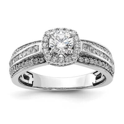 Si1/Si2, G H I, Semi-Mount Engagement Ring 14k White Gold Lab Grown Diamond RM9080E-100-WLG, MPN: R…