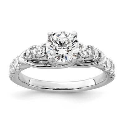 Si1/Si2, G H I, Semi-Mount Engagement Ring 14k White Gold Lab Grown Diamond RM9063E-100-WLG, MPN: R…