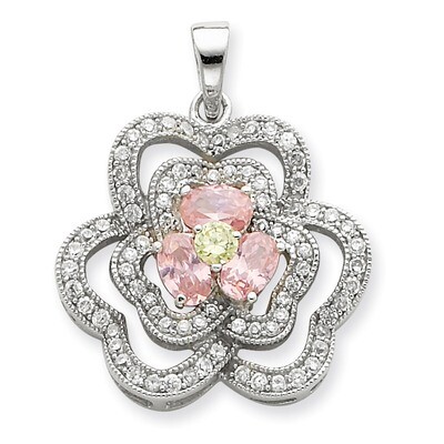 CZ Pendant Sterling Silver QP1094