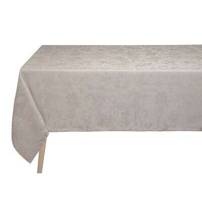 Le Jacquard Francais Tablecloth Tivoli Beige 100% Linen 69 x 69 Inch 28102, MPN: 28102, 36602692810…