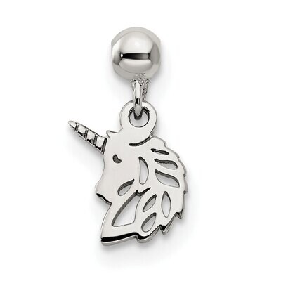 Unicorn Charm Sterling Silver Dangle QMM235, MPN: QMM235,