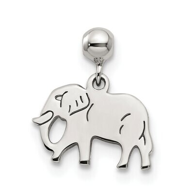 Elephant Charm Sterling Silver Dangle QMM233, MPN: QMM233,