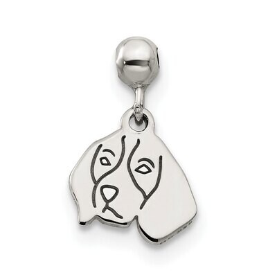 Dog Charm Sterling Silver Dangle QMM230, MPN: QMM230,