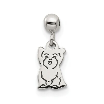 Dog Charm Sterling Silver Dangle QMM231, MPN: QMM231,