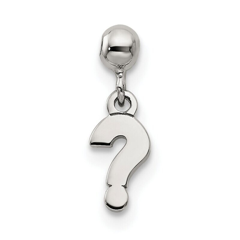 Question Mark Charm Sterling Silver Dangle QMM212