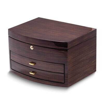 Ebony Zebra Wood Jewelry Box GM4106, MPN: GM4106, 797140545941