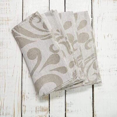 Crown Jacquard Linen Napkin Set NS630