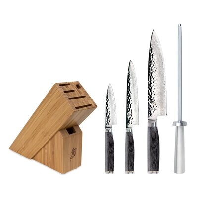 Shun Premier Grey 5 Piece Starter Knife Set TDMS0512G, MPN: TDMS0512G, 87171060781