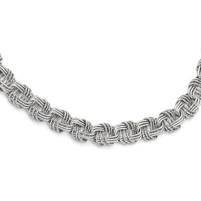 Leslie&#39;s DC with 1 inch Extender Necklace 17.5 Inch Sterling Silver Polished HB-QLF707-17.5, MPN: Q…