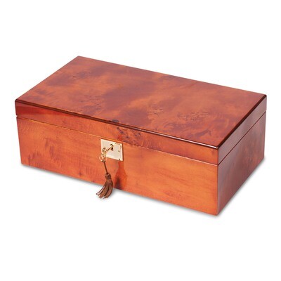 Mapa Burlwood Veneer High Gloss Finish Multi Use Locking Collector Box by Jere, MPN: JJG1180, 19110…