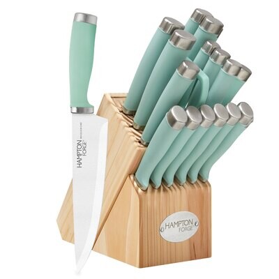 Hampton Forge Epicure Pistachio 17 Piece Block Set HMC01B010H, MPN: HMC01B010H, 733652158408