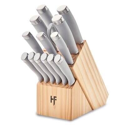 Hampton Forge Epicure Cool Grey 15 Piece Block Set HMC01B010G, MPN: HMC01B010G, 733652161873