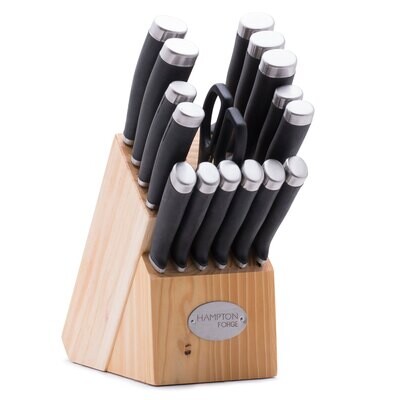 Hampton Forge Epicure No Block 17 Piece Cutlery Set HMC01B010B, MPN: HMC01B010B, 733652148799