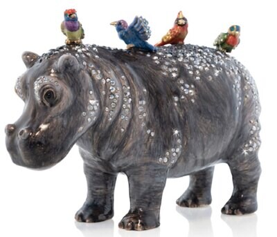Jay Strongwater Penny Hippo Objet Jungle SDH2566-251, MPN: SDH2566-251, 848510042567