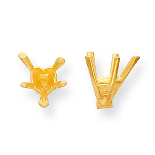 Heart Tapered 5-Prong V-End with Pad 1.75ct. Setting 14k Gold YG269-8, MPN: YG269-8,