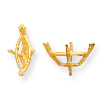 Marquise 4-Prong V-End with Peg Head 2.00ct. Setting 14k Gold YG260-8, MPN: YG260-8,