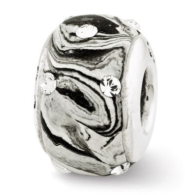 Molded with Swarovski Elements Bead - Sterling Silver QRS2745, MPN: QRS2745, 883957466613