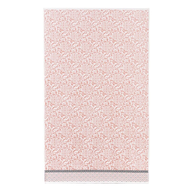 Le Jacquard Francais Charme Pink Bath Towel 28 x 55 Inch 28778 Set of 4