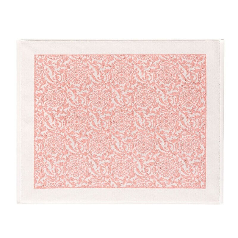 Le Jacquard Francais Charme Pink Bath Mat 24 x 31 Inch 28784