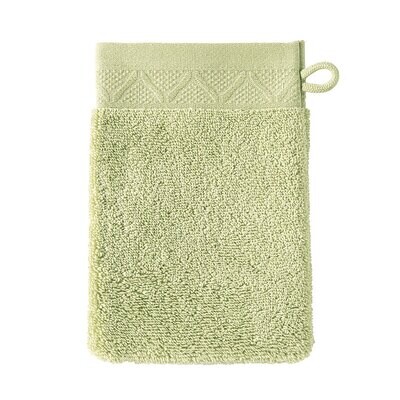 Le Jacquard Francais Caresse Green Wash Mitt 6 x 7 Inch 28736, MPN: 28736, 3660269287368