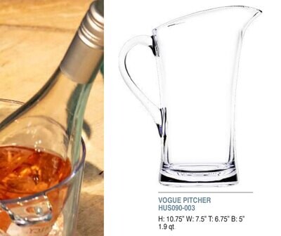 Bold Vogue 1.9qt Pitcher Unbreakable Glass
